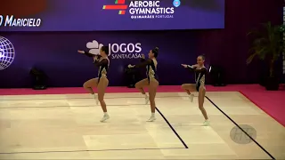 Peru 1 (PER) - 2022 Aerobic Worlds, Guimaraes (POR) - Trio Qualifications