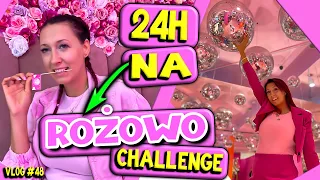 24H NA RÓŻOWO! CHALLENGE💖 ✨PRZESADZIŁAM🤯✨ MISS AGA + Różowe jedzenie + zakupy  Marivo Vlog #48