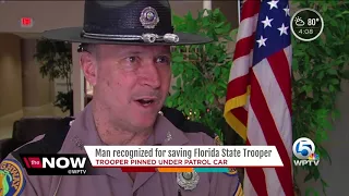 Man recognized for saving Florida State trooper