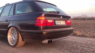 BMW E34 525 tds Soundcheck Revving