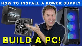 HOW TO INSTALL A PC POWER SUPPLY - EVGA Supernova 850w, Phanteks P400a