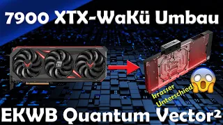 7900 XTX Red Devil - Umbau auf EKWB Quantum Vector² Waserkühlung. Fast 50 Grad Unterschied. Krass!