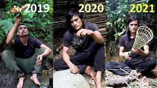 Two Years of Survival in the Tropical Rainforest at Huts