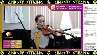 Lindsey Stirling Artemis Tour Pre-Show Routine With Her Team Twitch Livestream 08-12-2021