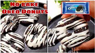 No bake oreo donuts 😱 Dekhe hai kahi ? ⁉️