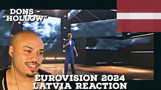 🇱🇻 EUROVISION 2024 LATVIA REACTION | Dons “Hollow” 🇱🇻