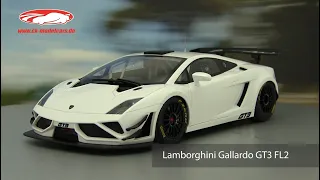ck-modelcars-video: Lamborghini Gallardo GT3 FL2 Baujahr 2013 weiß AUTOart