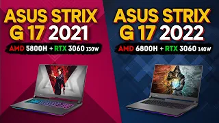 ASUS ROG STRIX G17 (2021 vs 2022)