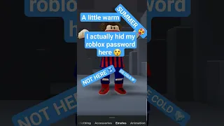I hid my roblox password here #shorts #fyp #roblox