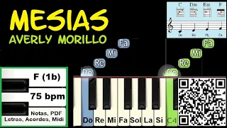 Mesias | Averly Morillo | Piano Tutorial Facil Partitura Acordes Pista