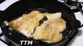 How to Pan Fry Fish~Easy Fried Fish Recipe~Striped Bass in the Cast Iron Skillet