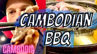 Cambodian Food - Foreigner Tries BBQ on Table | Phnom Penh 2023