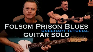 Folsom Prison Blues guitar solo tutorial lesson [free tab]