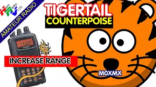COUNTERPOISE TIGERTAIL - Increase the range of your 2Mtr VHF 144MHz Handheld.