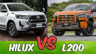 2023 Toyota Hilux vs 2024 Mitsubishi L200