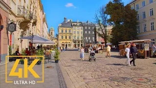 4K Relaxing Daylife of Lviv, Ukraine - Urban Life Video with City Sounds - Short Preview Video