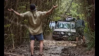 MILE OF MUD - Bogged so bad we had to camp on the track!