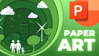 How to Make Paper Art in PowerPoint 🌳