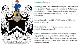 Cleveland Coat of Arms & Family Crest