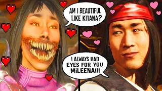 MK11 - MILEENA FLIRTY INTROS Vs All Male & Female Kombatants - Mortal kombat 11 Mileena Intros