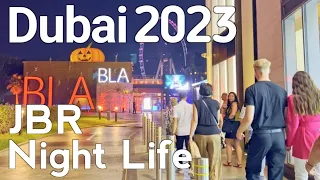 Dubai [4K]  Amazing JBR, Night Life JBR Walking Tour 🇦🇪