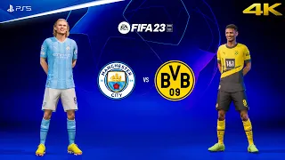 FIFA 23 - Manchester City vs Borussia Dortmund | UEFA Champions League | PS5™ Gameplay [4K60]