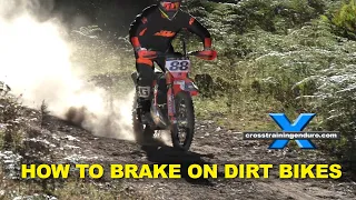 How to brake effectively on dirt bikes︱Cross Training Enduro