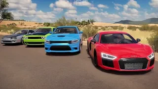 Forza Horizon 3:1000HP SRT Charger vs 1100HP Supra, S85 E34 M5, HPE1000 ZL1 & More