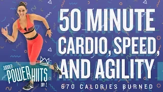 50 Minute Cardio Speed and Agility HIIT Workout 🔥Burn 670 Calories!* 🔥Sydney Cummings