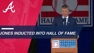 Chipper Jones inducted into the Baseball Hall of Fame