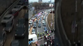 Palestinian solidarity march in Montreal shuts down major highway and rail lines #Palestine