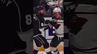 Kirill Kaprizov cross checks Drew Doughty #shorts #nhl #hockey