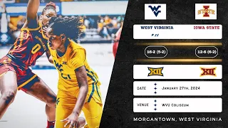 No. 24 West Virginia vs Iowa State | Big 12 | 1.27.24