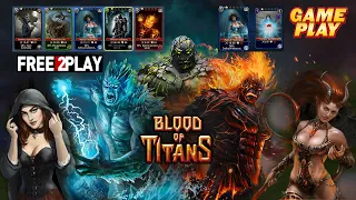 Blood of Titans ★ Gameplay ★ PC Steam [ Free to Play ] MMO Card game 2021 ★ 1080p60FPS