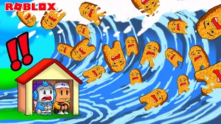 BISAKAH KITA SELAMAT DARI TSUNAMI MEME CHICKEN NUGGET GEGAGEDIGEDAGEDAO DI ROBLOX!!