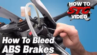 How To Bleed ABS Equipped Motorcycle Brakes from SportbikeTrackGear.com