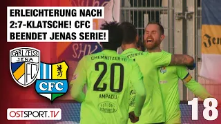 Erleichterung nach 2:7-Klatsche! CFC beendet Jenas Serie: Jena - Chemnitz | Regionalliga Nordost