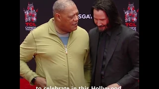 Keanu Reeves honored with a hand and footprint ceremony at the TCL Chinese Theatre