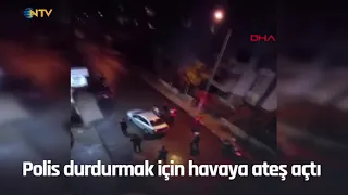 NTV | Kısıtlamayı ihlal etti, aracını polislerin üzerine sürdü