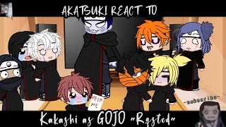 Akatsuki react to kakashi as Gojo (with a twist) my au [requested] __read desc🍪