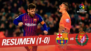 Highlights FC Barcelona vs Real Valladolid (1-0)