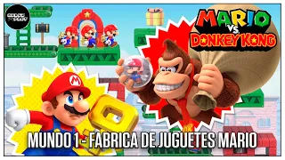 Mario vs. Donkey Kong / Mundo 1 - Fabrica de juguetes Mario - Gameplay en español - Full HD 1080p