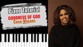 🎹 GOODNESS OF GOD - Cece Winans (easy gospel piano tutorial lesson)