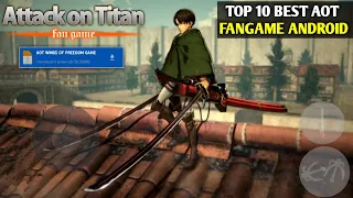 10 Best Attack On Titan Fangame Android | Top 10 Attack On Titan Game Android | Aot Fangame Android