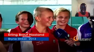 14 year old Erling Haaland was INSANE REACTION!