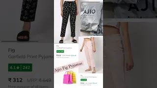 🤩 Ajio Fig Pyjama haul | under 200 🛍️ | quality 👍🏻