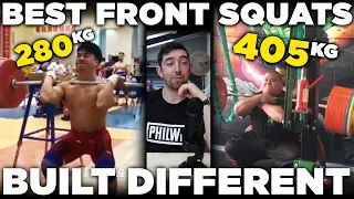 Heaviest FRONT SQUATS Ever | 4 x Body Weight