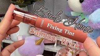 I tried ETUDE HOUSE Fixing Tint in Salmon Brick | AIKOISH