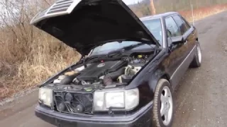 Mercedes Benz W124 V8 (400E) ACCELERATION EXHAUST & driving