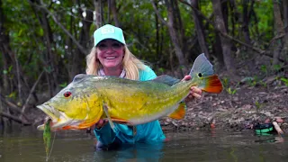 Fly Fishing for Gigantic Peacock Bass in Colombia